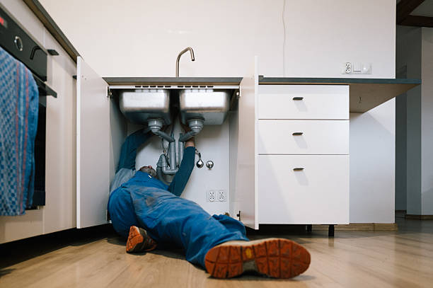 Professional Drain Cleaning technician working in Northwood, NH